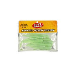 ALBASTAR SPECIAL WORM 5CM GLOW-1 - ALBASTAR