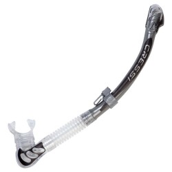CRESSI BETA SNORKEL SILVER/BLACK - Cressi