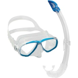 CRESSI PERLA MARE MASKE ŞNORKEL SET CLEAR/BLUE - Cressi
