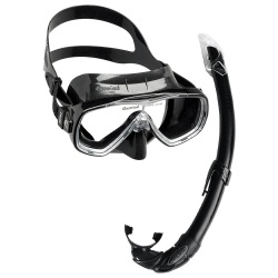 CRESSI PERLA MARE SET DARK/DARK MASKE ŞNORKEL SET - Cressi