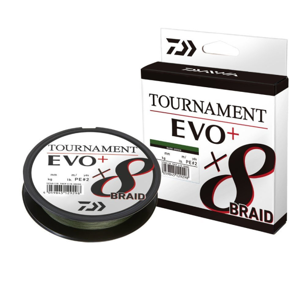 DAIWA TOURNAMENT EVO+ 8B 270M 0.18MM D.GREEN İP MİSİNA - 1