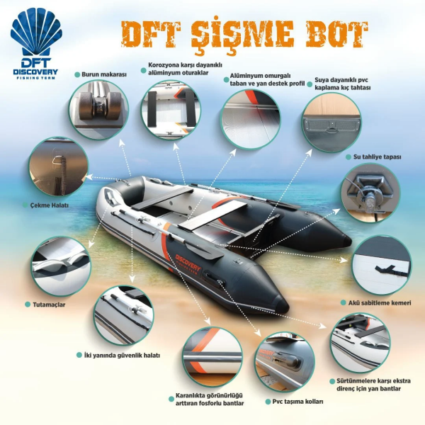 DFT DISCOVERY Şişme Bot MX360AL 360cm Seri - 5