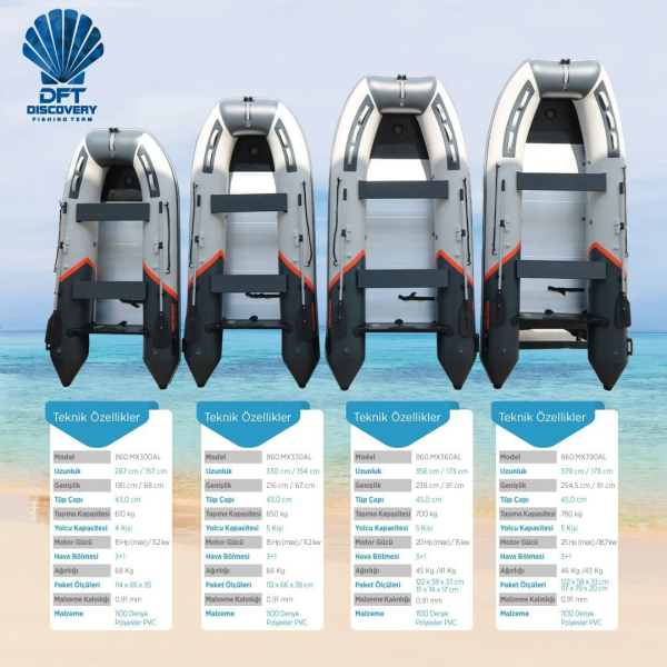 DFT DISCOVERY Şişme Bot MX390AL 390cm Seri - 4