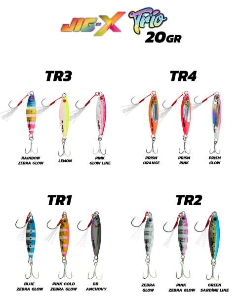 Fujin Jig-X Trio Micro Jig 20gr TR2 - 1
