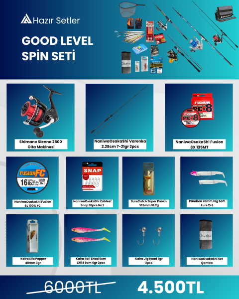 Good Level Spin Seti - Spin Avcıları İçin Hazır Olta Seti - 1