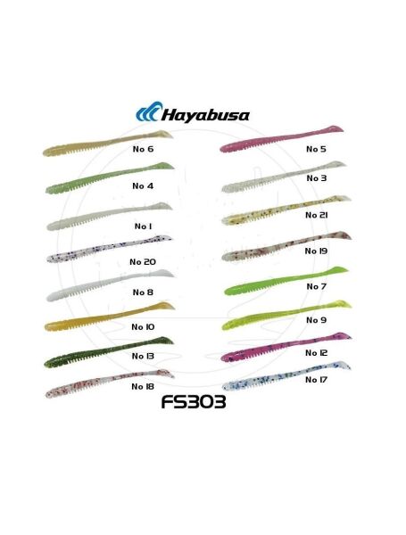 Hayabusa FS303 2.5 INC Lrf Silikon 10 Adet Color10 Silikon Yem - 1