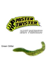 MISTER TWISTER PRINCESS GREEN GLITTER SAHTE 5PCS - MINI MISTER TWISTER