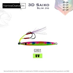NaniwaOsakaShi 3D Saiko Slim Jig 40Gr C001 - NaniwaOsakaShi