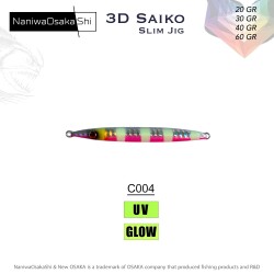 NaniwaOsakaShi 3D Saiko Slim Jig 60Gr C004 - NaniwaOsakaShi