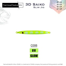 NaniwaOsakaShi 3D Saiko Slim Jig 60Gr C006 - NaniwaOsakaShi