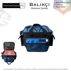 NANIWAOSAKASHI BALIKCI MALZEME CANTASI MAVİ - NaniwaOsakaShi
