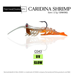 NANIWAOSAKASHI CARIDINA SHRIMP 5CM 3.5GR C043 - NANIWAOSAKASHI