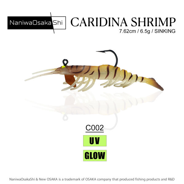 NANIWAOSAKASHI CARIDINA SHRIMP 7.62CM 6.5G C002 - 1