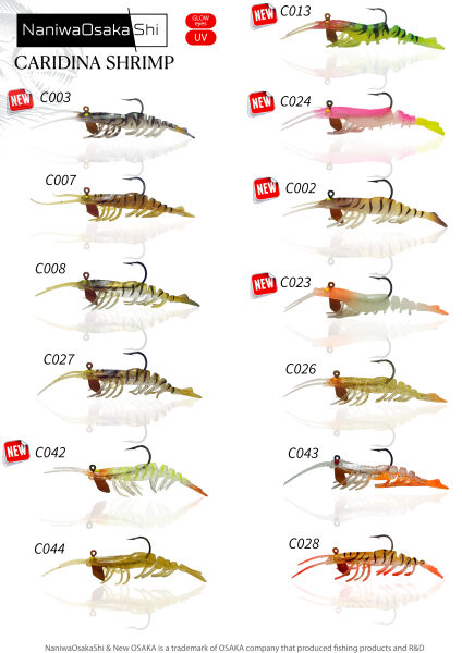 NANIWAOSAKASHI CARIDINA SHRIMP 7.62CM 6.5G C013 - 2
