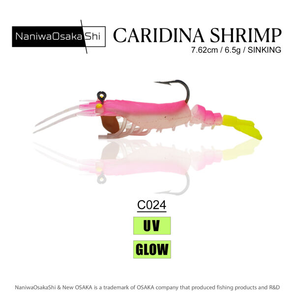 NANIWAOSAKASHI CARIDINA SHRIMP 7.62CM 6.5G C024 - 1