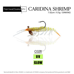 NANIWAOSAKASHI CARIDINA SHRIMP 7.62CM 6.5G C026 - NANIWAOSAKASHI