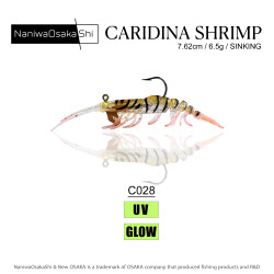 NANIWAOSAKASHI CARIDINA SHRIMP 7.62CM 6.5G C028 - NANIWAOSAKASHI