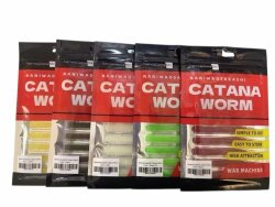 NaniwaOsakaShi Catana Worm 8cm Glow 10Pcs - 4