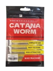 NaniwaOsakaShi Catana Worm 8cm Golden 10Pcs - 3