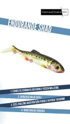 NANIWAOSAKASHI ENDURANDE SHAD 70MM C050 SİLİKON YEM - 4