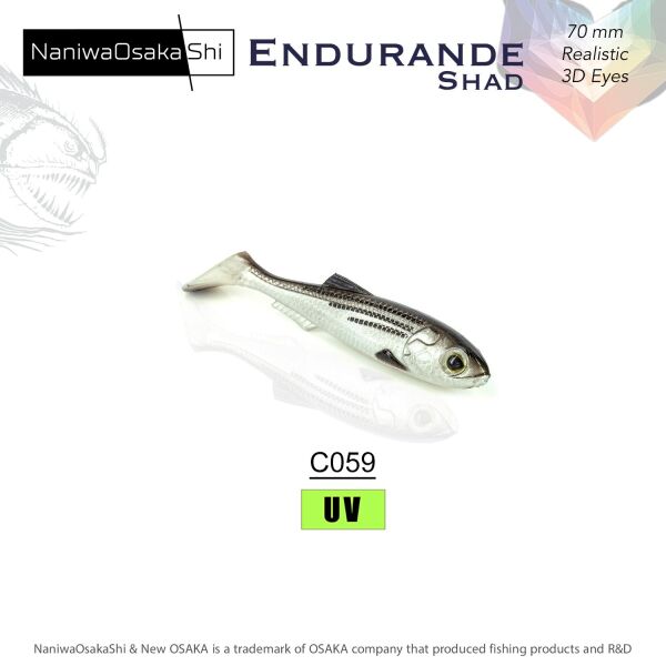 NANIWAOSAKASHI ENDURANDE SHAD 70MM C059 SİLİKON YEM - 1