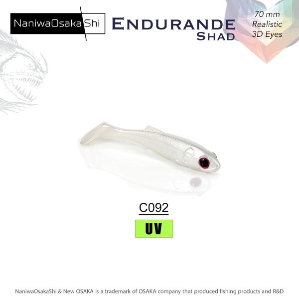 NANIWAOSAKASHI ENDURANDE SHAD 70MM C092 SİLİKON YEM - 1