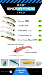 NANIWAOSAKASHI ENDURANDE SHAD 70MM C092 SİLİKON YEM - 4
