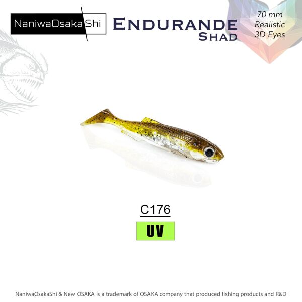NANIWAOSAKASHI ENDURANDE SHAD 70MM C176 SİLİKON YEM - 1