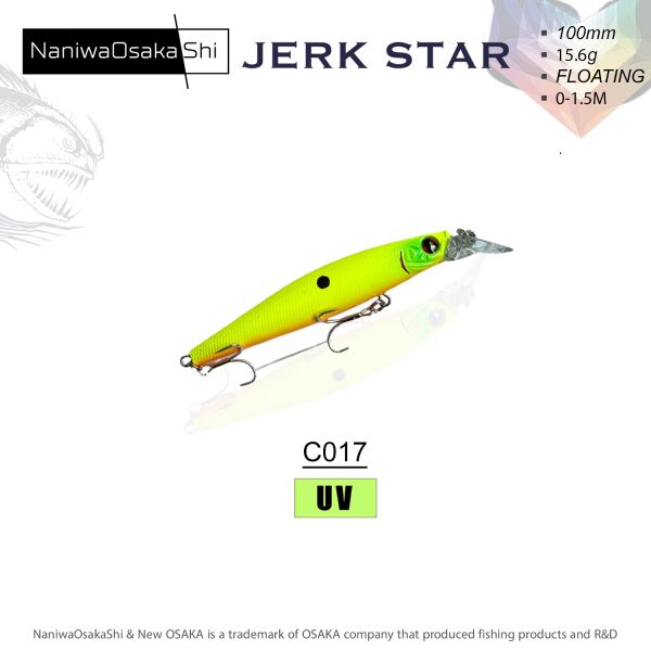 NANIWAOSAKASHI JERKSTAR 100MM 15.6G COLOR:C017 - 1