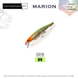 NANIWAOSAKASHI MARION 120MM 20,5Gr SINKING C016 - NaniwaOsakaShi
