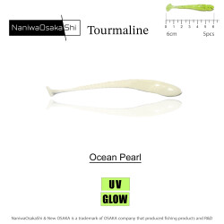 NANIWAOSAKASHI TOURMALINE 6CM OCEAN PEARL 5PC SAHTE - NANIWAOSAKASHI
