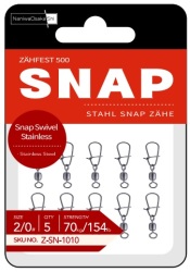 NaniwaOsakaShi Zahfest500 Snap Swivel Stainless Size:6 - NaniwaOsakaShi