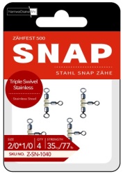 NaniwaOsakaShi Zahfest500 Triple Swivel Stainless Size:1/0*1 - NaniwaOsakaShi