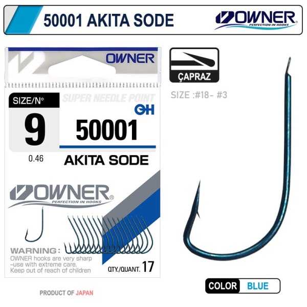 Owner 50001 Akita Sode Blue İğne No:5 - 1