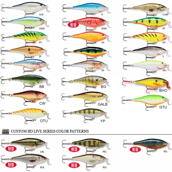 RAPALA SHALLOW SHAD RAP. SSR-9CM-SB - 1