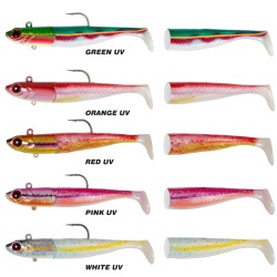 SEABOR DEEP FAKE 200GR 2+1 SİLİKON YEM, RED UV - SEABOR