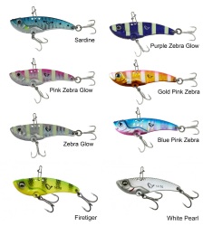 Sg 3D Minnow VIB Blade3.5cm 4g Purple Zebra Glow - SAVAGE GEAR