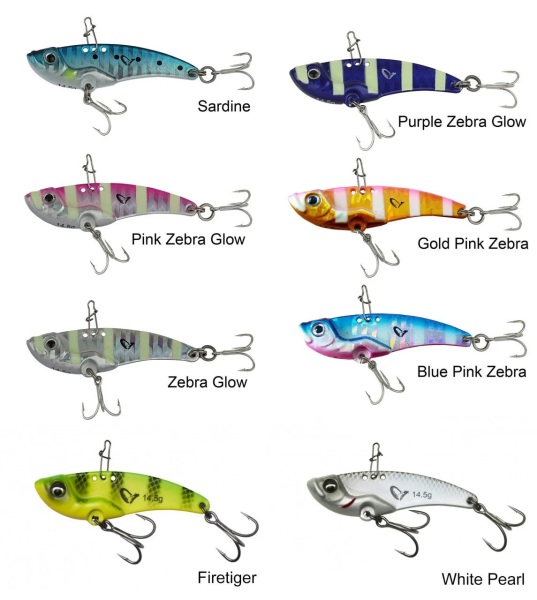Sg 3D Minnow VIB Blade3.5cm 4g Purple Zebra Glow - 1