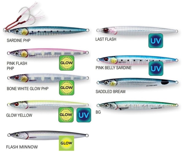 SG 3D Slim Jig Minnow 80 gr 14 cm Bone White Glow - 1