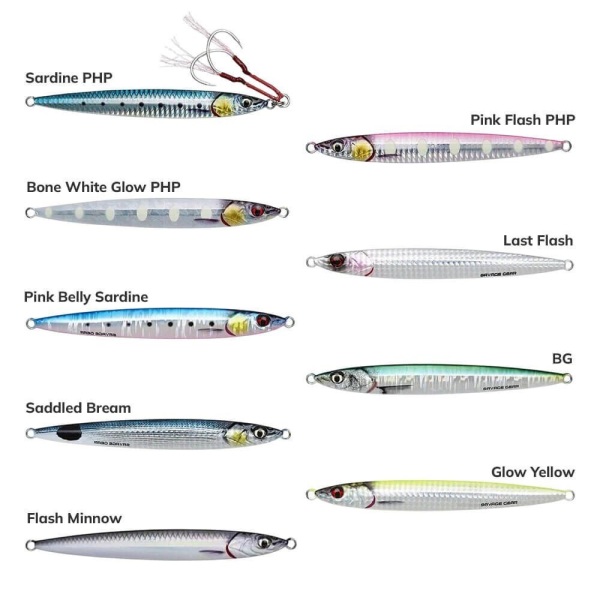 SG 3D Slim JigMinnow 100gr 15cm BoneWhite Glow Php - 1