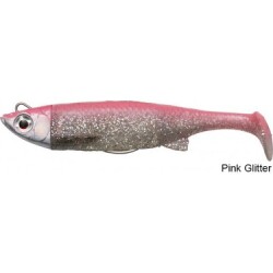SG 3D TPE MINNOW 8CM 11GR PINK GLITTER SİLİKON YEM - 