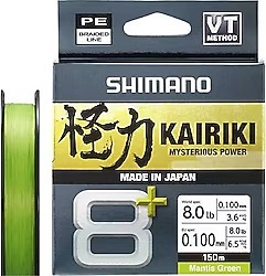 Shimano Line Kairiki 8+ 300m 0.16mm 9.8kg M. Green - SHIMANO
