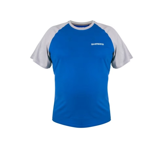 Shimano SHM Short Sleeve T-Shirt Blue L - 1