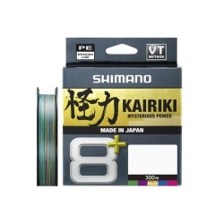 ShimanoLine Kairiki 8+ 300m 0.315mm 37.1kg MultiC. - SHIMANO