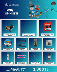 Tunç Spin Seti - Spin Avcısı İçin Hazır Setler - Shimano