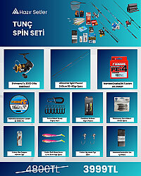 Tunç Spin Seti - Spin Avcısı İçin Hazır Setler - Shimano