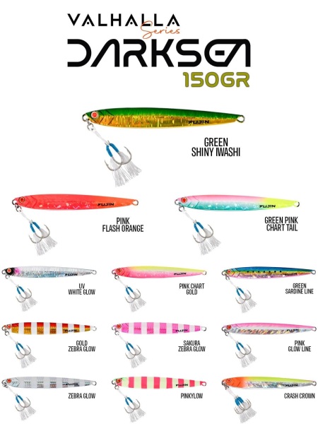 Valhalla Darksea 150gr MT04 Zebra Glow Jig - 1