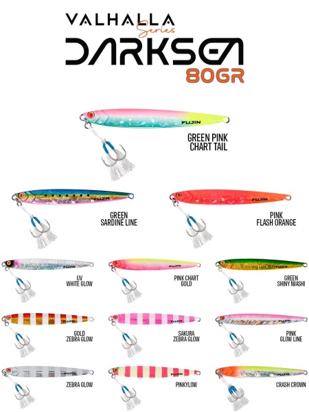 Valhalla Darksea 80gr MT43 Green Pink Chart T. Jig - 1