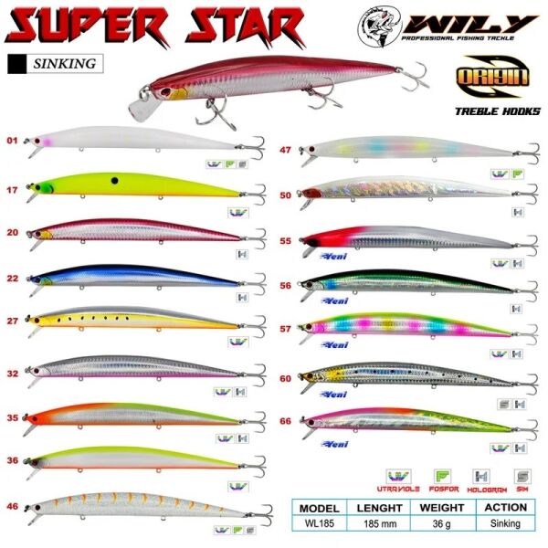 WILY Superstar 18,5cm 36gr CL:17 - 1